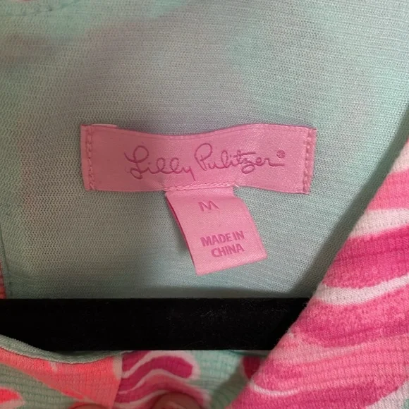 Lily Pulitzer Teal Floral Print Dress - Picture 7 of 8